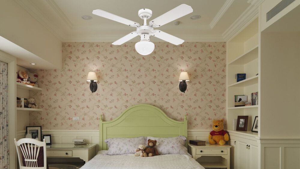 Valgusti ventilaatoriga Proklima Bungonia valge