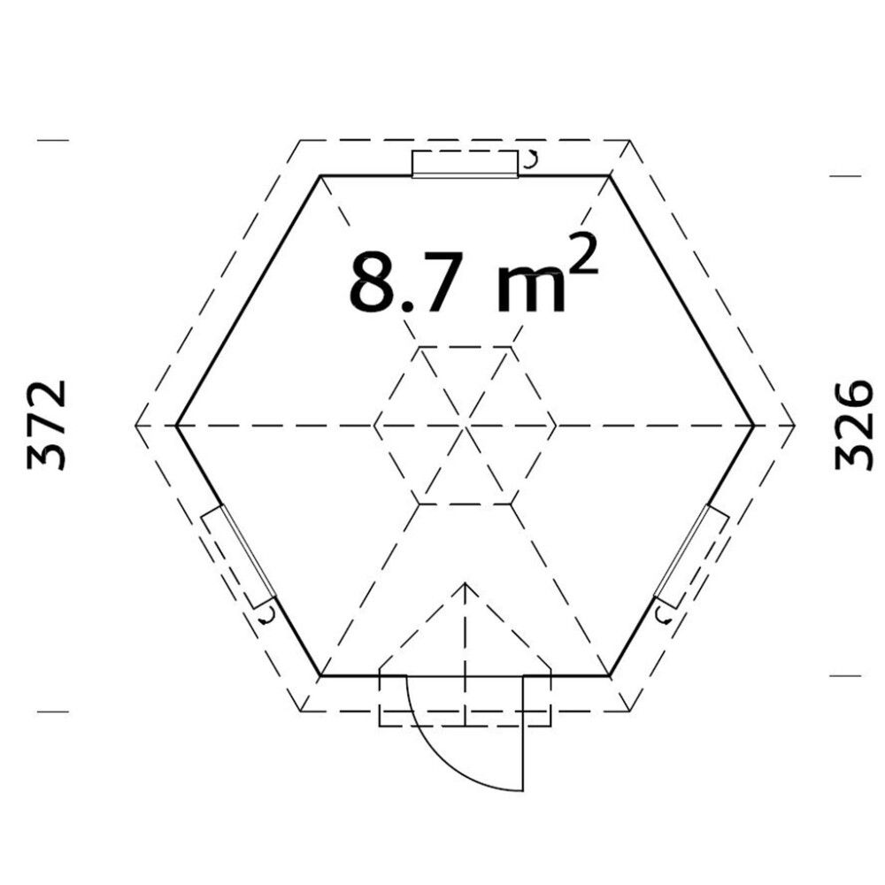 Grillimaja Palmako Eva 8,7 m²