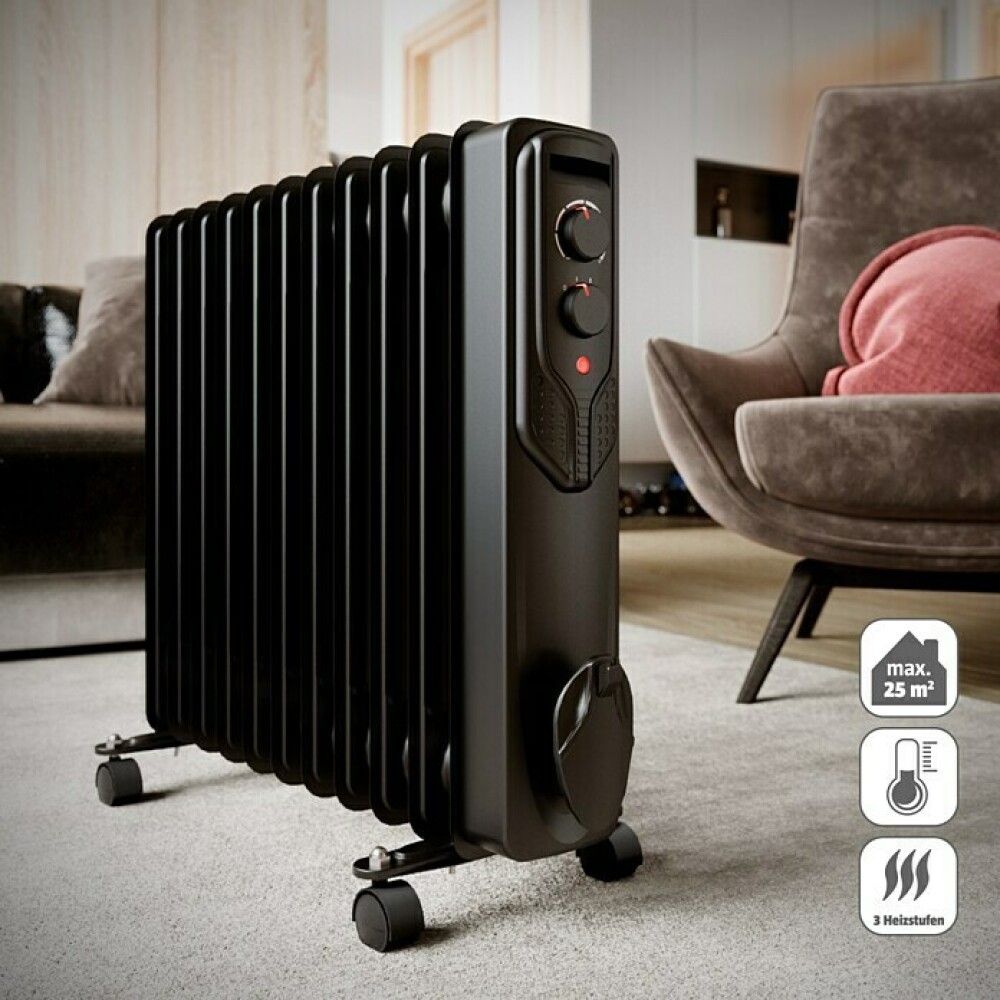 Õliradiaator Voltomat HEATING 2500 W, must