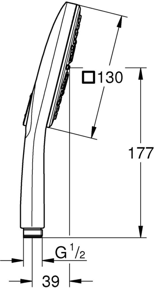 Käsidušš Grohe Vitalio 130 SmartActive Cube