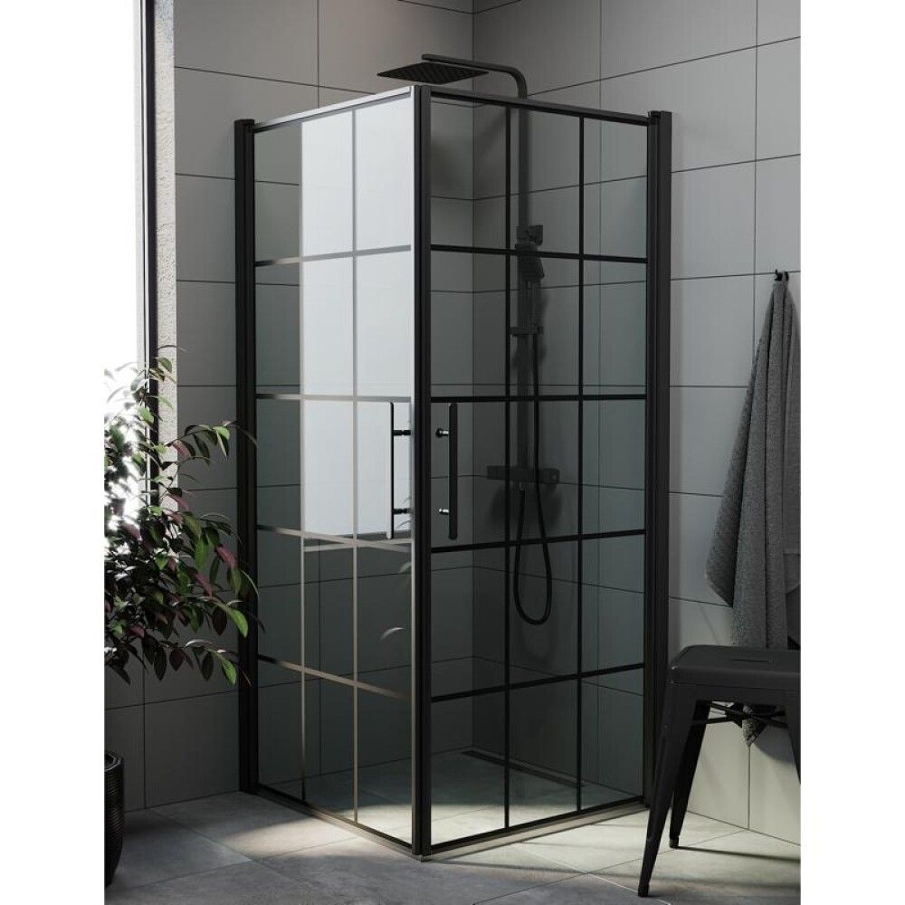 DUSHIUKS SKÄRGÅRD 80X198CM MUST RUUT