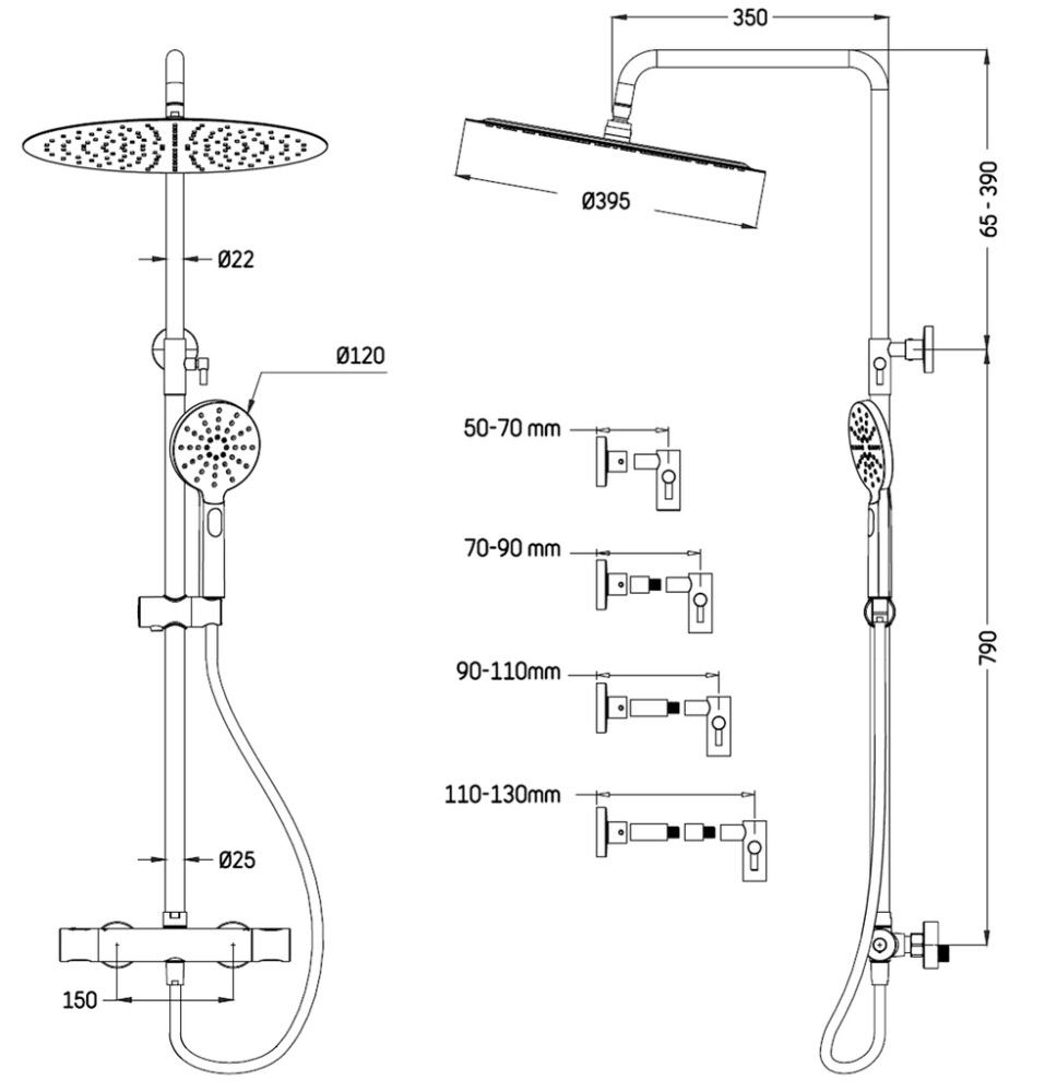 Dušikomplekt Camargue Samsø Dueodde kroom