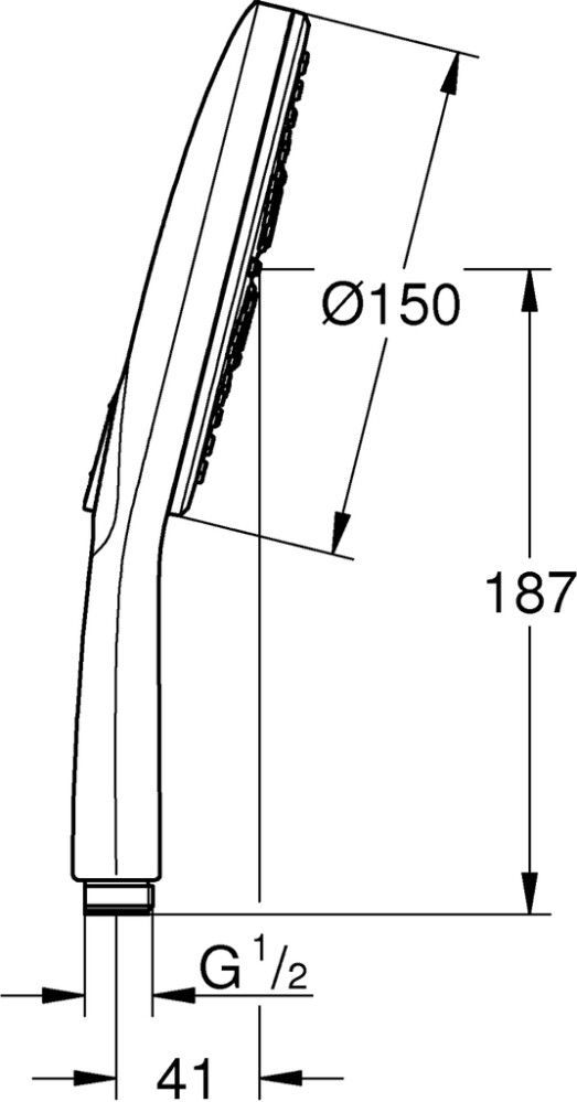 Käsidušš Grohe Vitalio 150 SmartActive