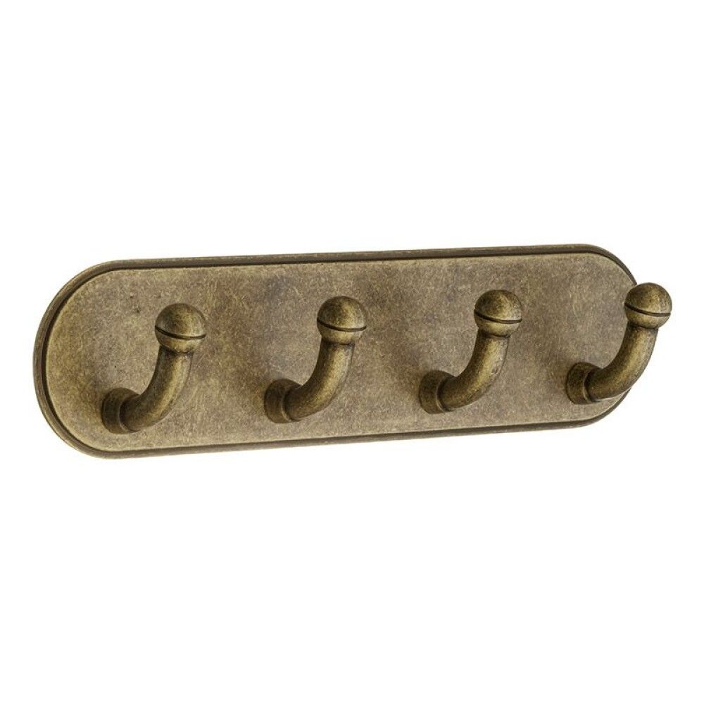 Nagi BA1124 antiikmessing nelja konksuga