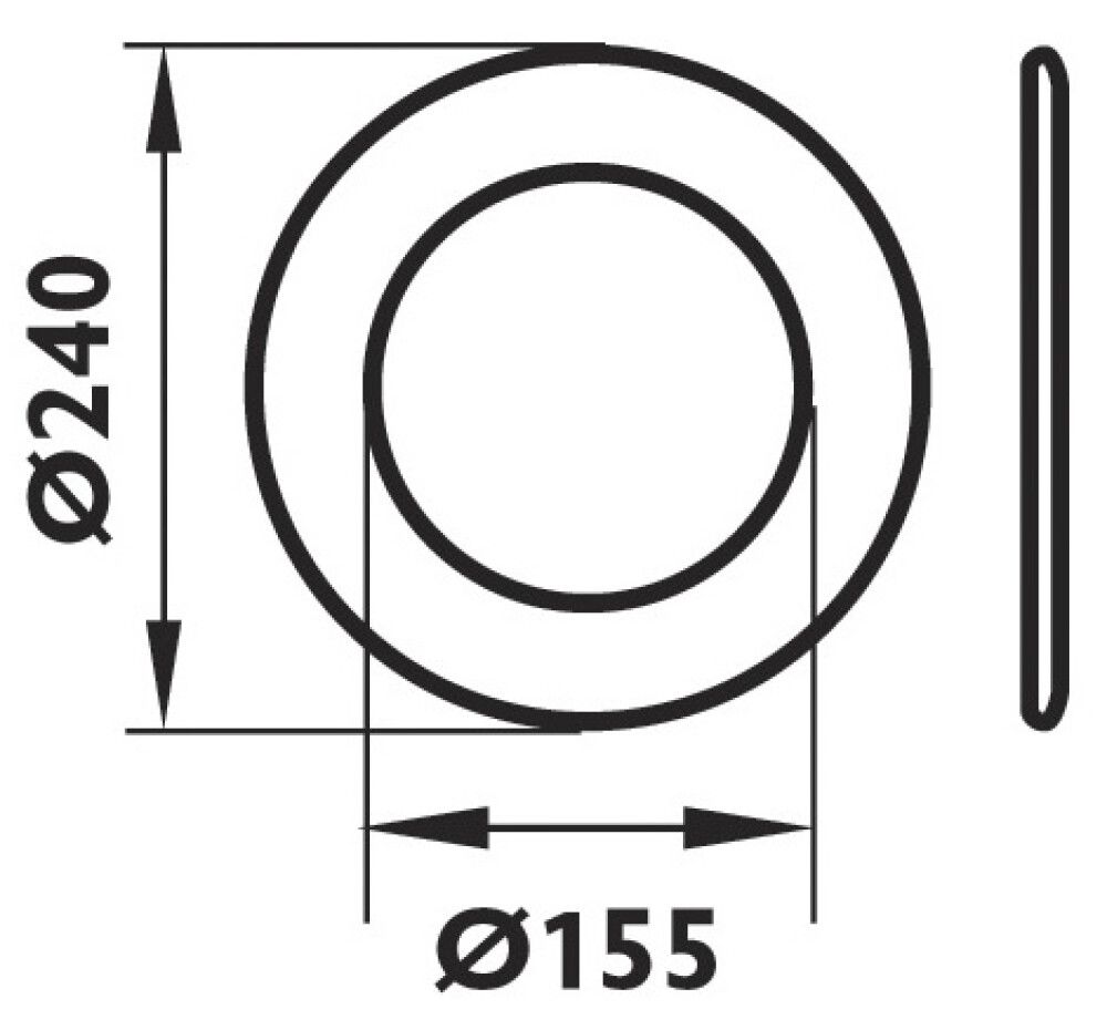 Suitsutoru rosett Aduro Ø 115 mm