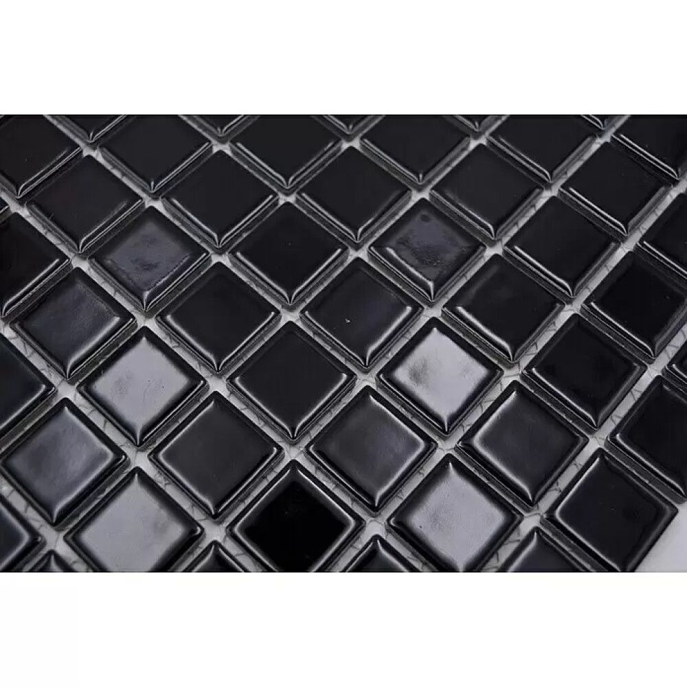 Mosaiik Square must läikiv 30 x 30 cm