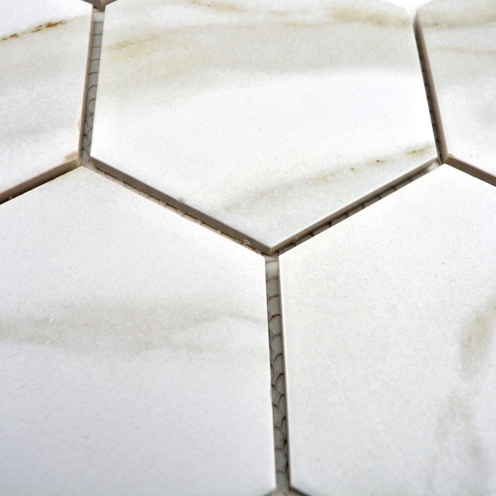 Mosaiik Fliesen Hexagon Calacatta