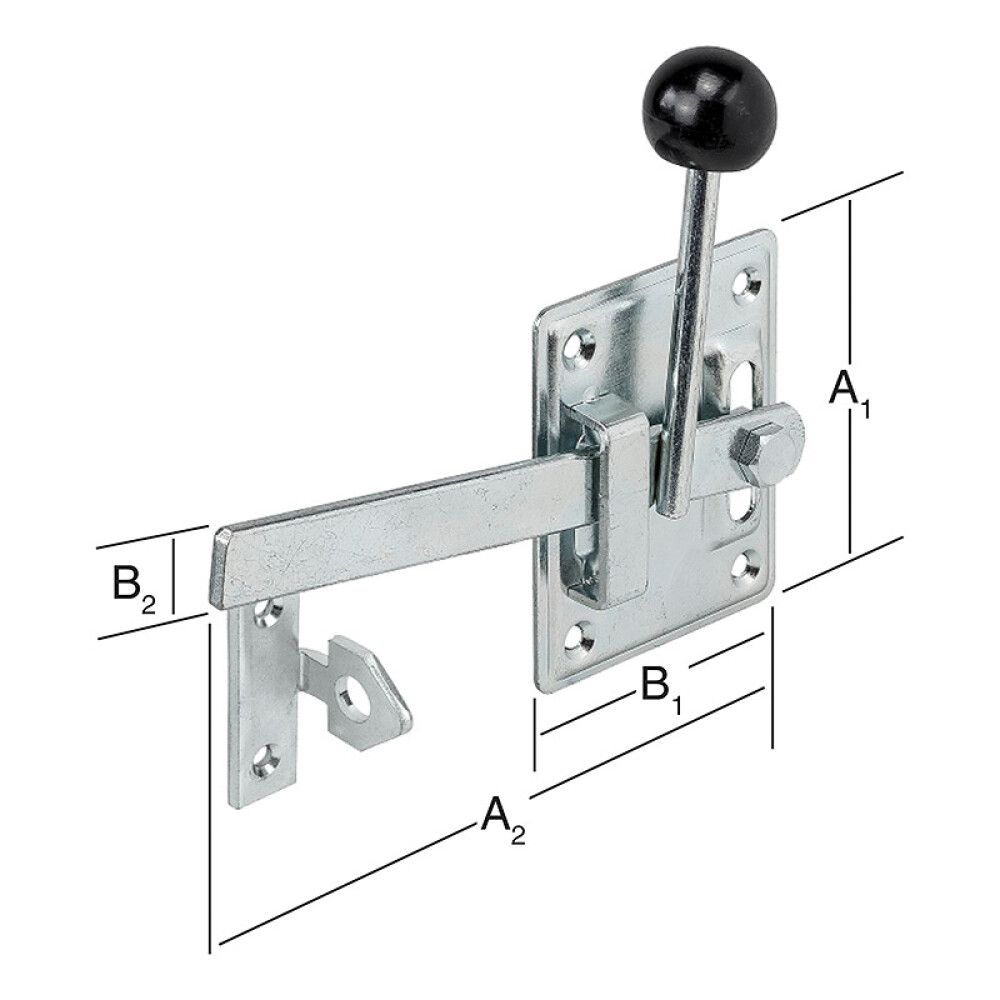 Aiavärava riiv 100 x 165 mm