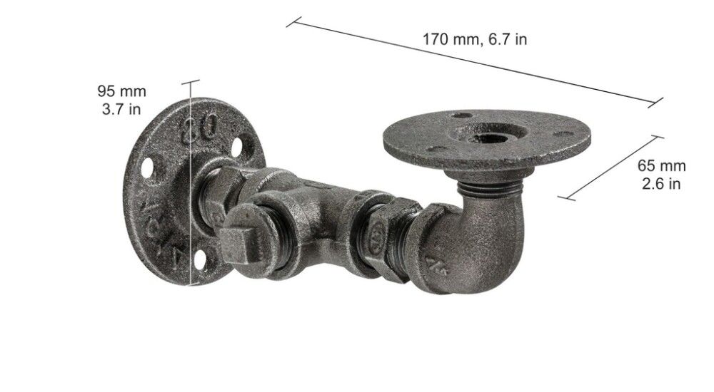 Riiulikandur Dolle Cast malm 170 x 60 x 95 mm