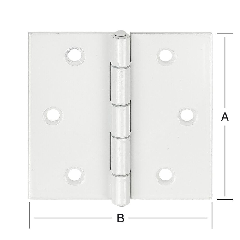 Hing 60 x 60 mm valge