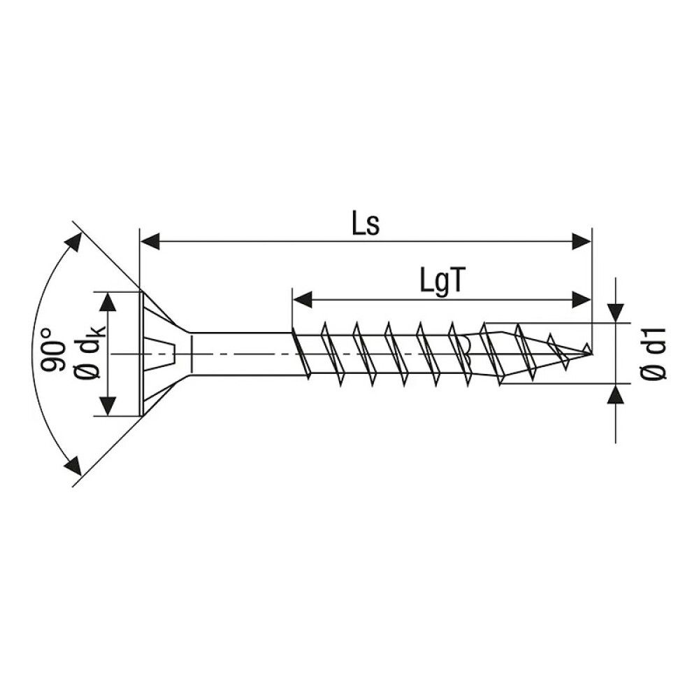 Peitpeakruvi Spax A2 4,5 x 70 mm