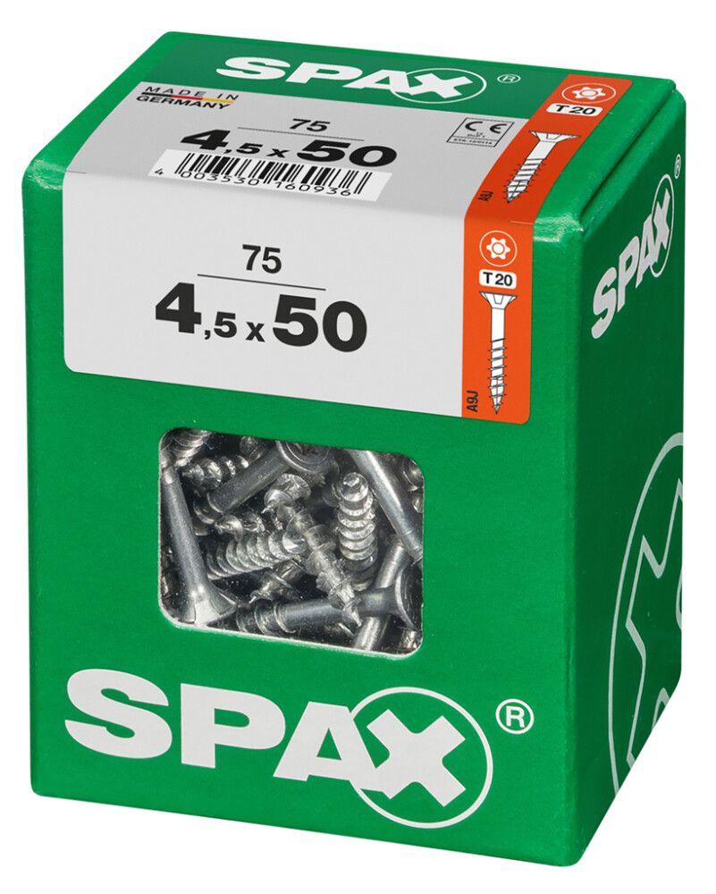 Peitpeakruvi Spax 4,5 x 50 mm