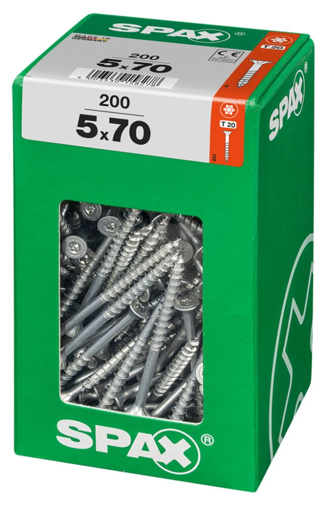 Peitpeakruvi Spax 5 x 70 mm