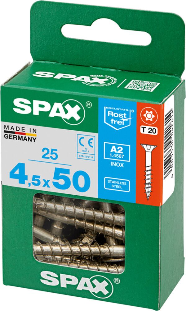 Peitpeakruvi Spax A2 4,5 x 50 mm