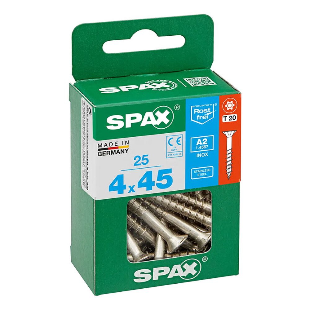 Peitpeakruvi Spax A2 4 x 45 mm