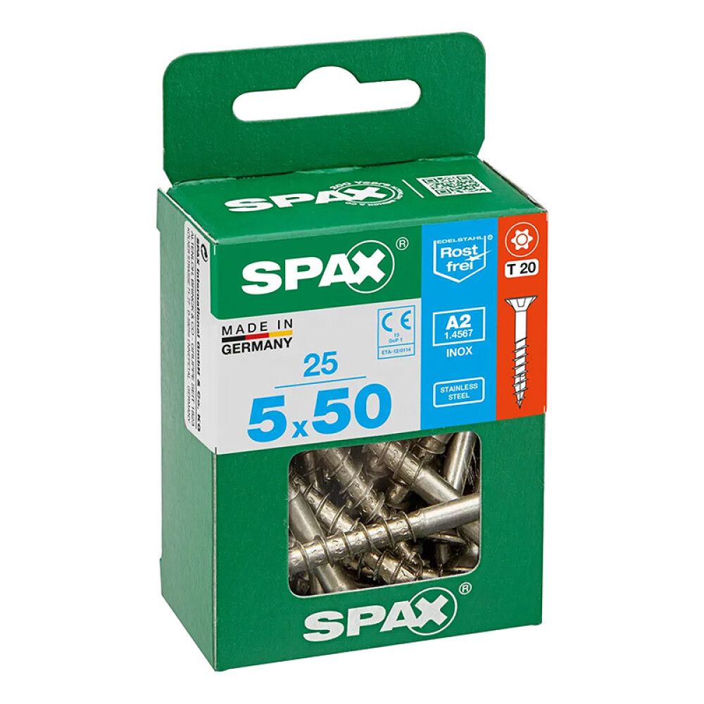 Peitpeakruvi Spax A2 5 x 50 mm