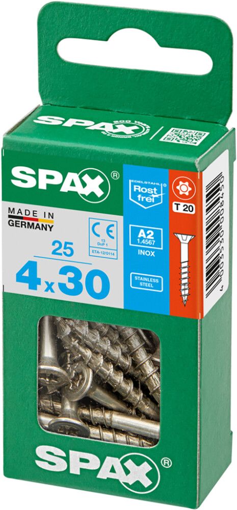 Peitpeakruvi Spax A2 4 x 30 mm