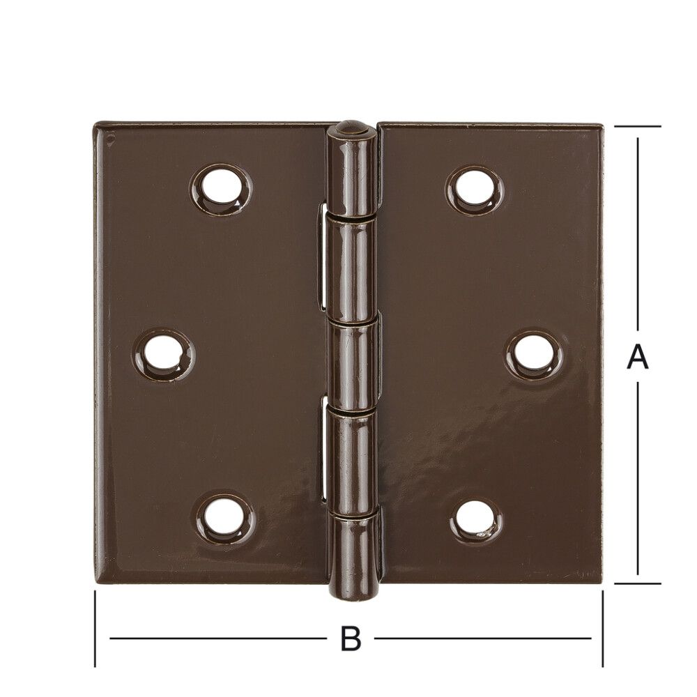 Hing 60 x 60 mm pruun