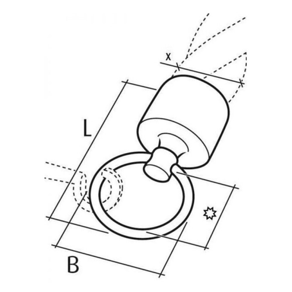 Otsakate aasaga Conacord poleeritud messing