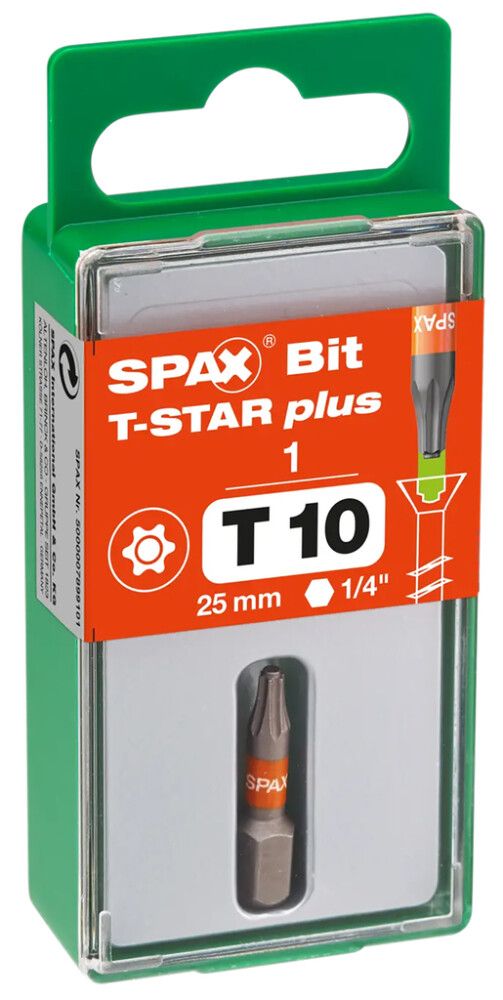 Kruviotsik Spax T-STAR plus T10 25 mm