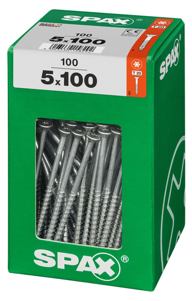 Peitpeakruvi Spax 5 x 100 mm