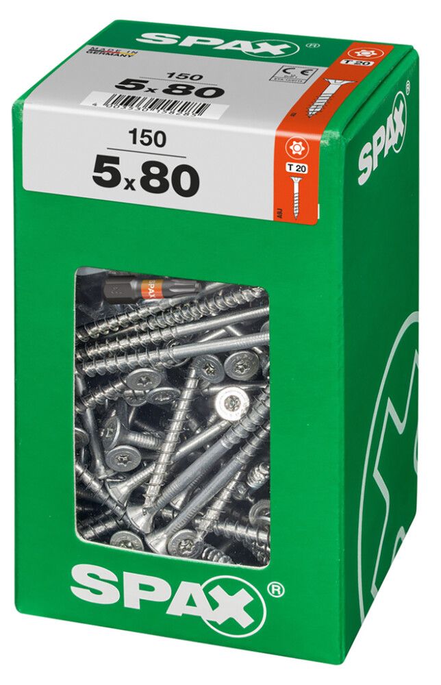 Peitpeakruvi Spax 5 x 80 mm