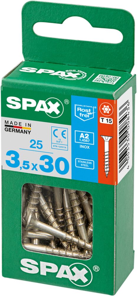 Peitpeakruvi Spax A2 3,5 x 30 mm