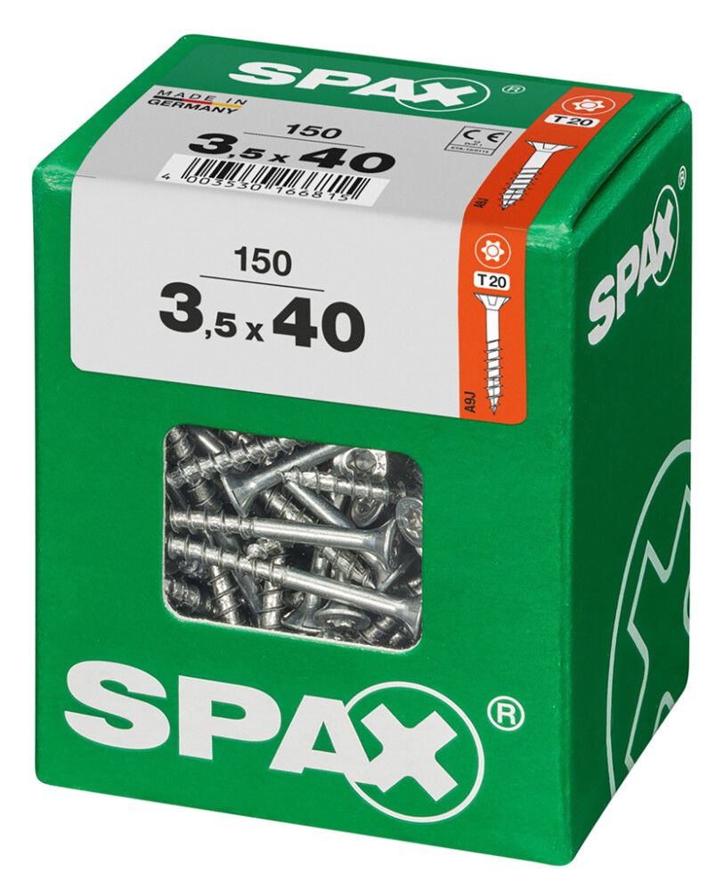 Peitpeakruvi Spax 3,5 x 40 mm
