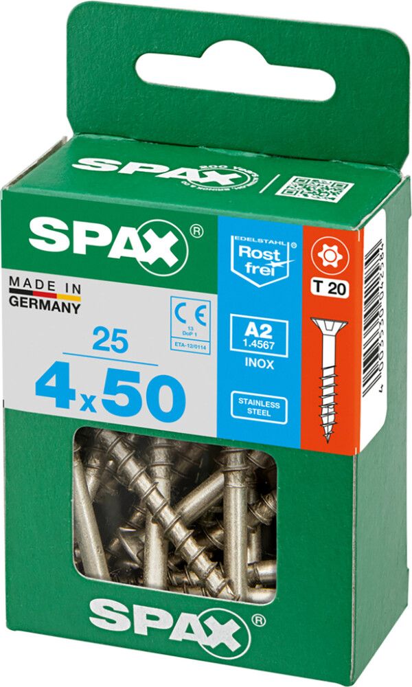 Peitpeakruvi Spax A2 4 x 50 mm