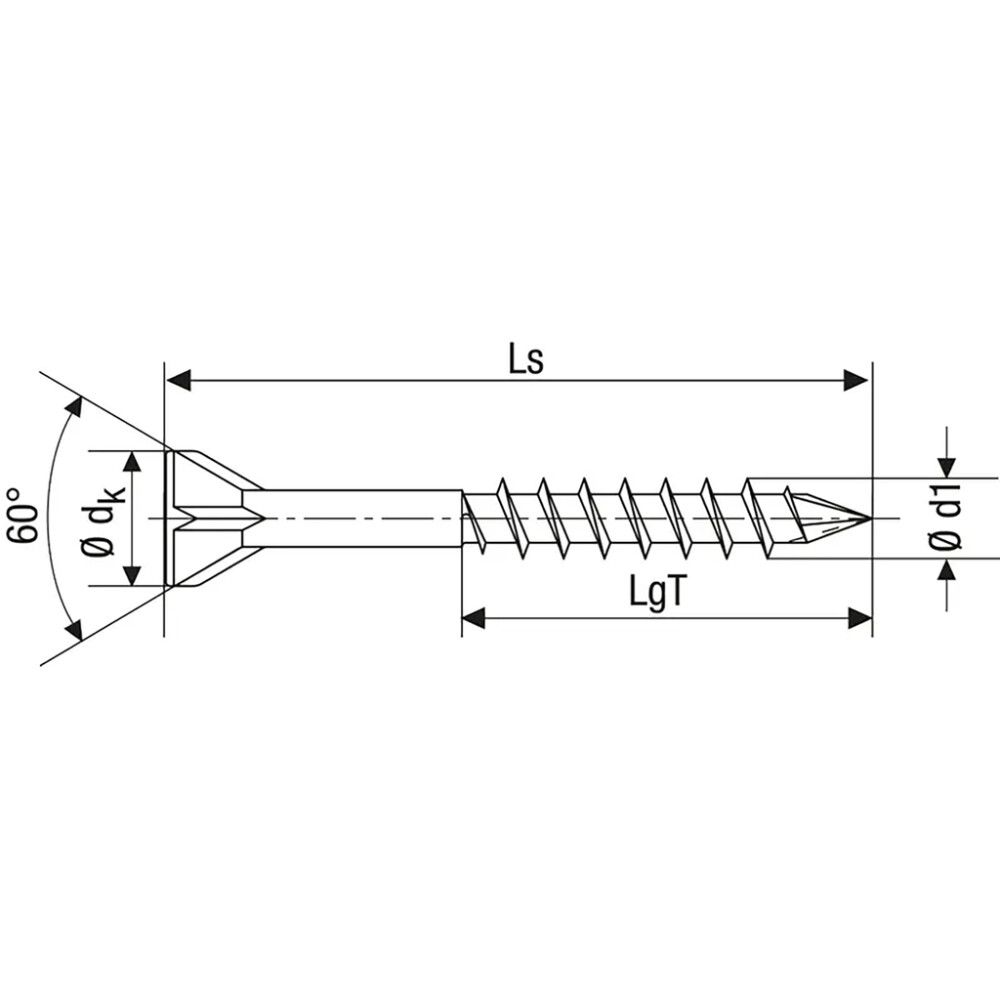 Paneelikruvi Spax TRX WIROX 3,5 x 55 mm 250 tk