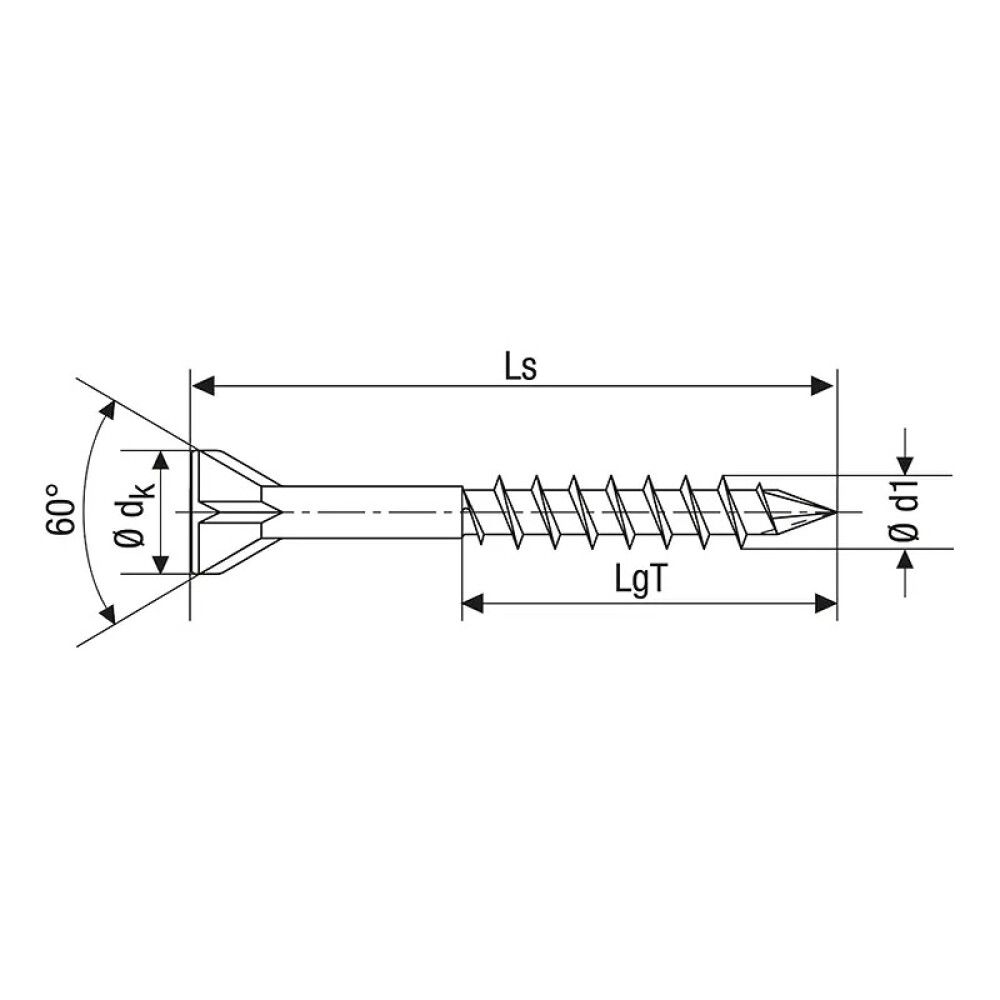 Paneelikruvi Spax TRX WIROX 3,5 x 55 mm 250 tk