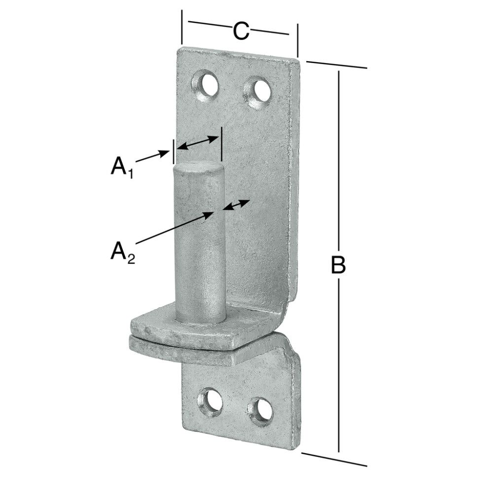 Hinge tapp 126 x 40 mm