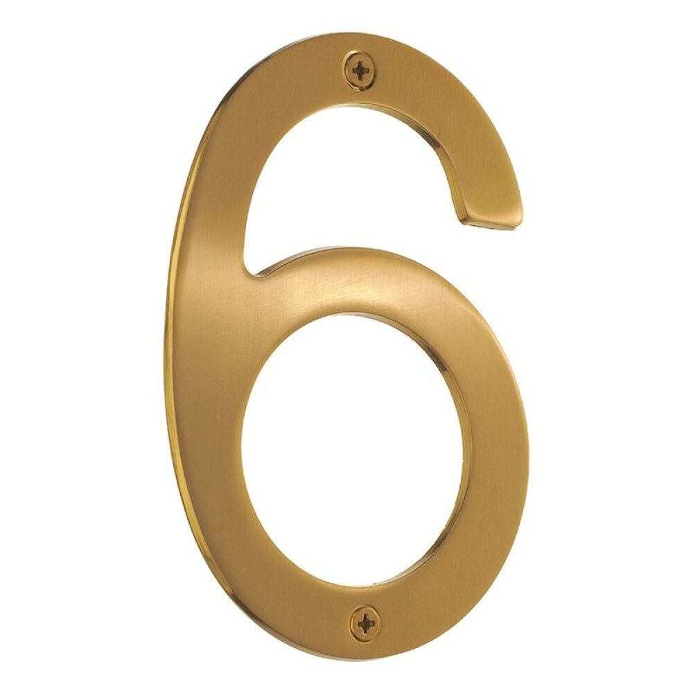 Majanumber Beslagsboden Villa 6 harjatud messing