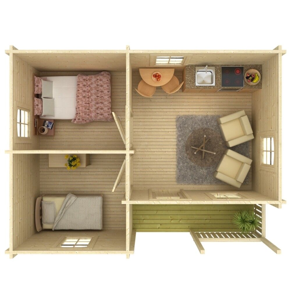 Aiamaja Palmako Sandra 21,5 m²