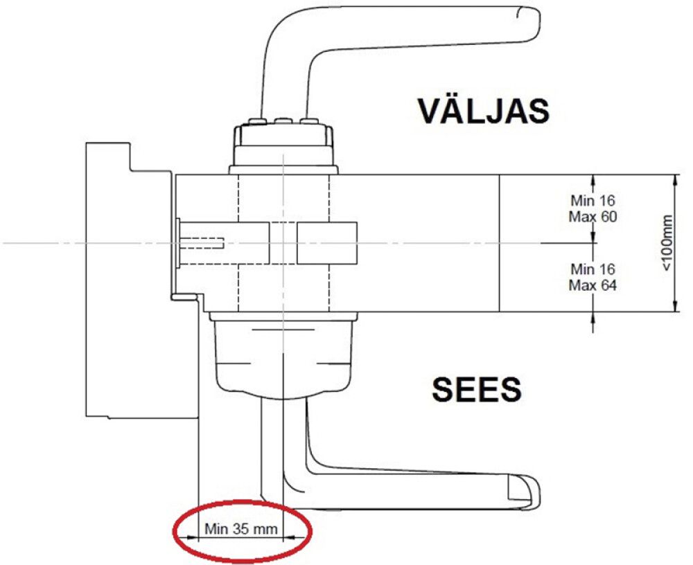 Digitaalne turvalukk Yale Doorman V2N, must