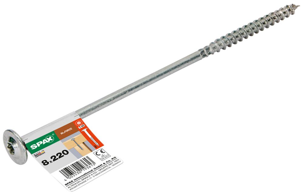 Konstruktsioonikruvi Spax HI-Force 8 x 220 mm