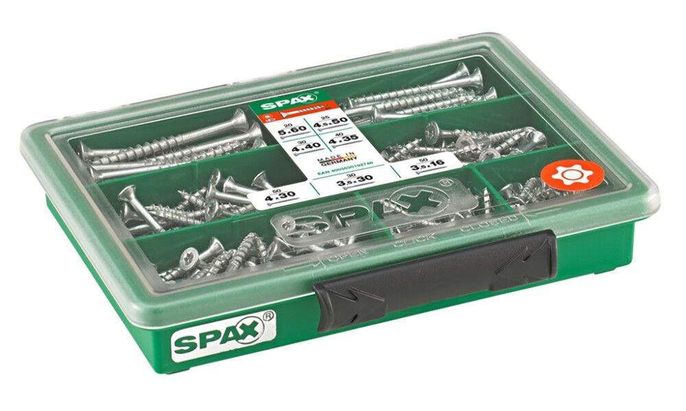 Kruvikomplekt Spax 245-osaline