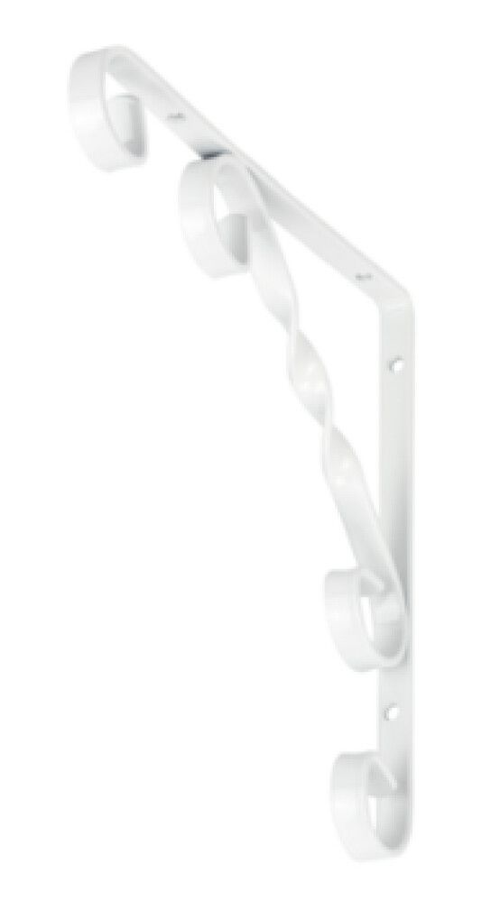 Riiulikandur 202 x 202 mm valge