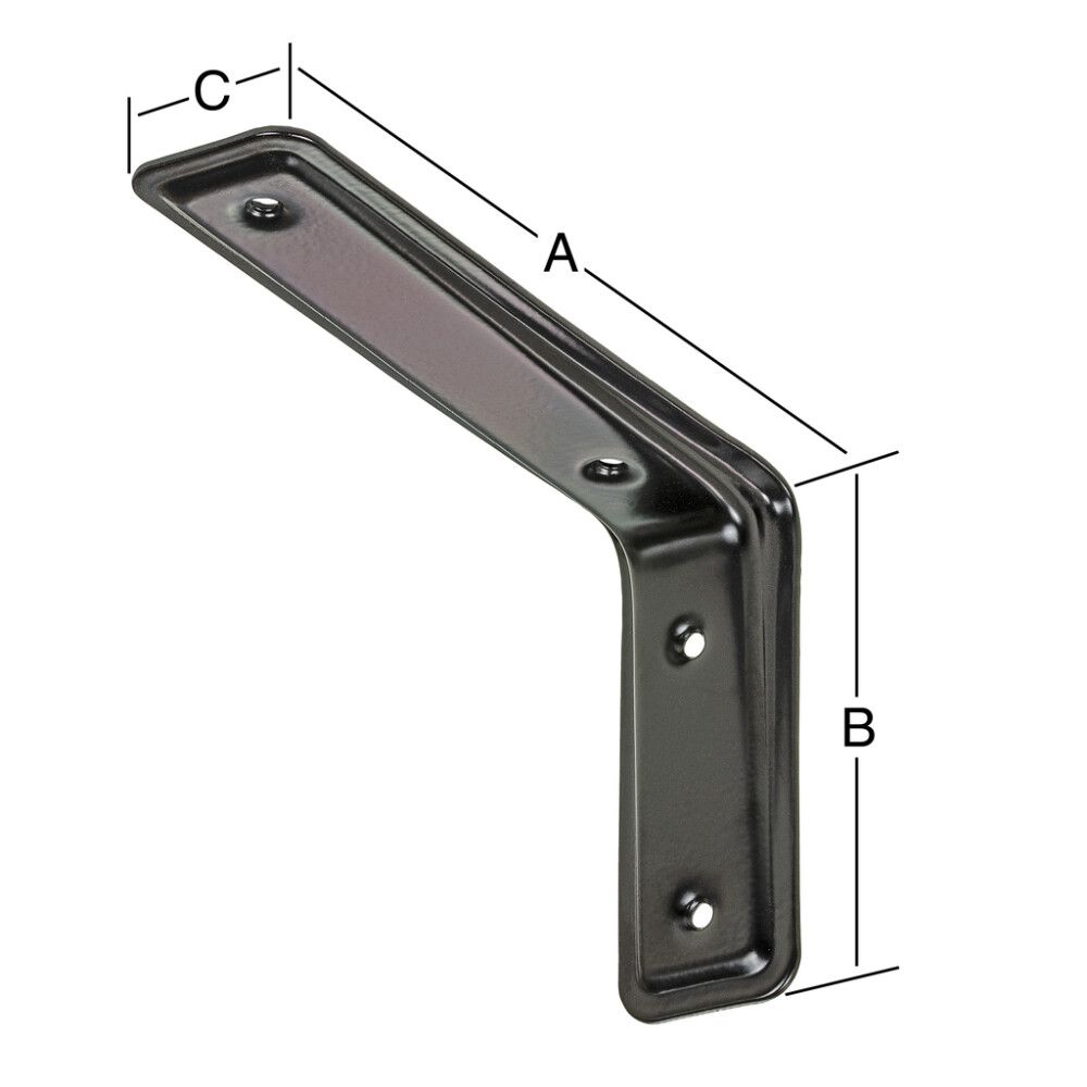 Riiulikandur 115 x 80 x 40 mm must