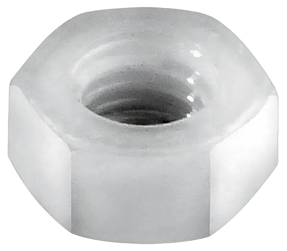 Kuuskantmutter polüamiid valge M4