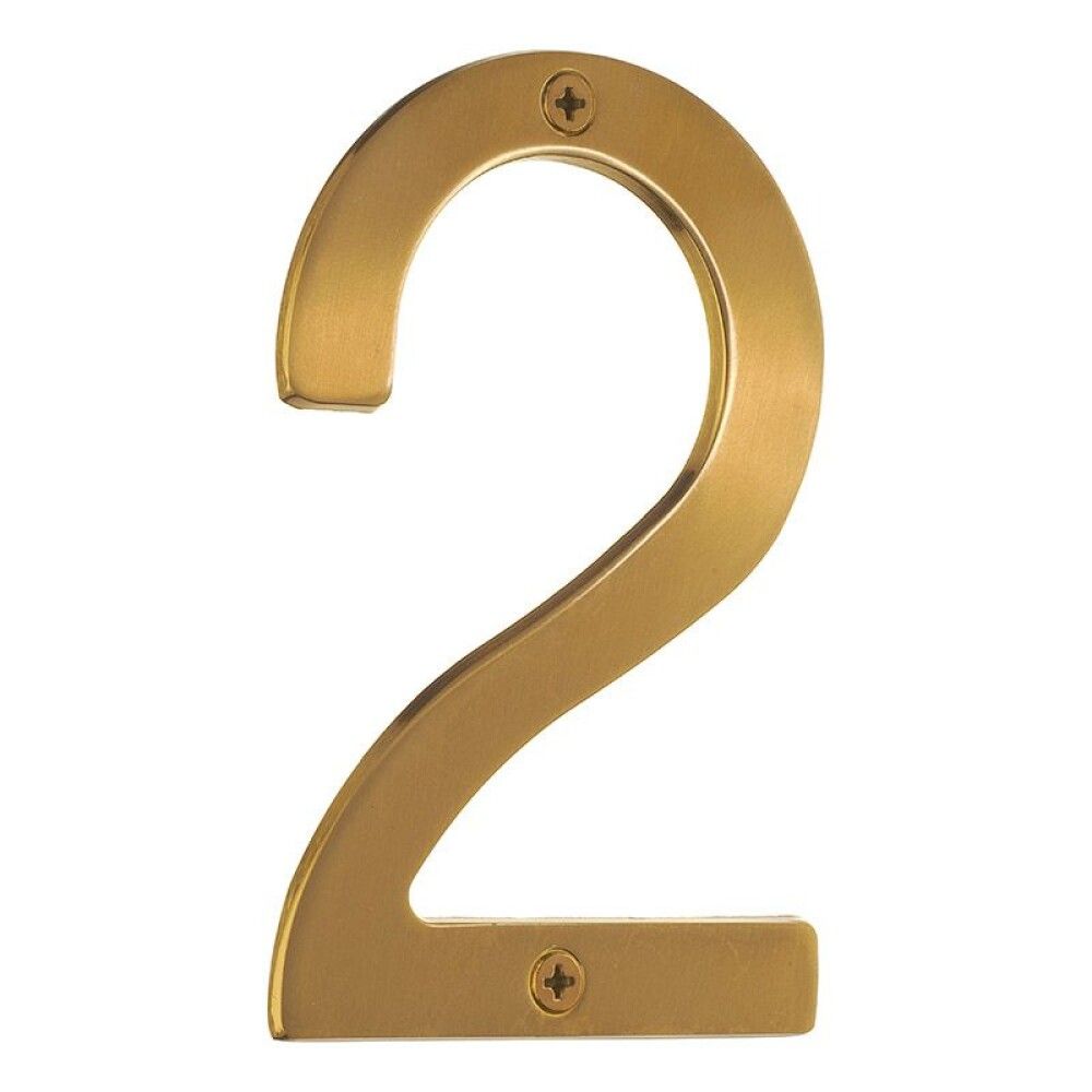 Majanumber Beslagsboden Villa 2 harjatud messing