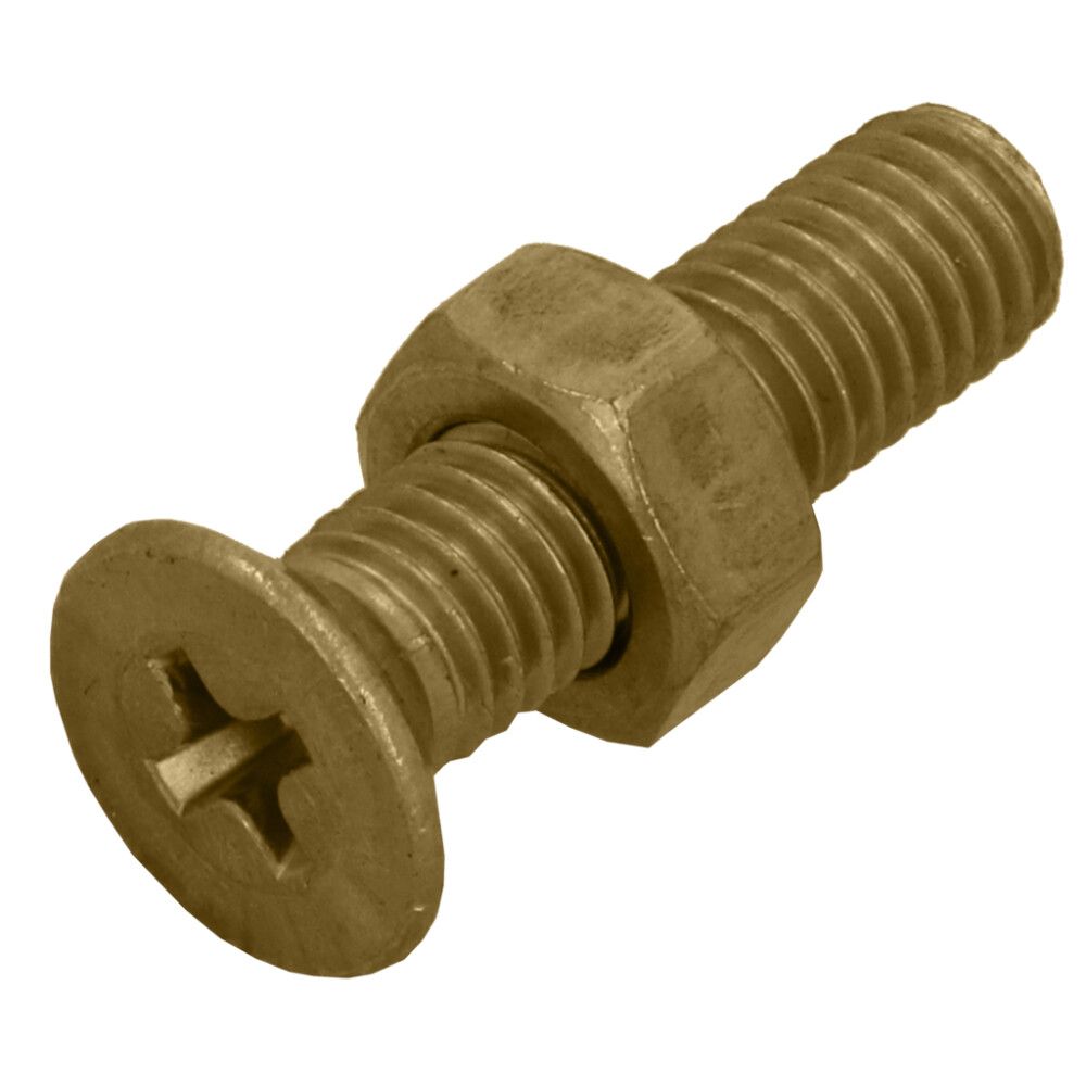 Süvistatud peaga kruvi messing M6 x 20 mm 6 tk