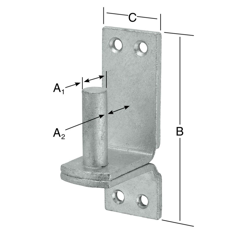 Hinge tapp 120 x 40 mm