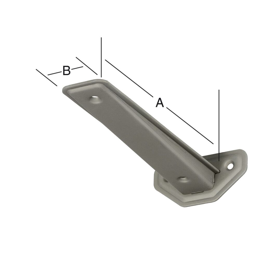 Riiulikandur 190 mm matt