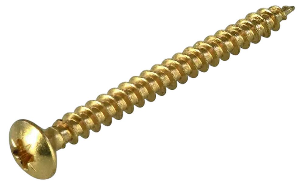 Puitlaastplaadikruvi messingkattega 4,0 x 40 mm 20 tk