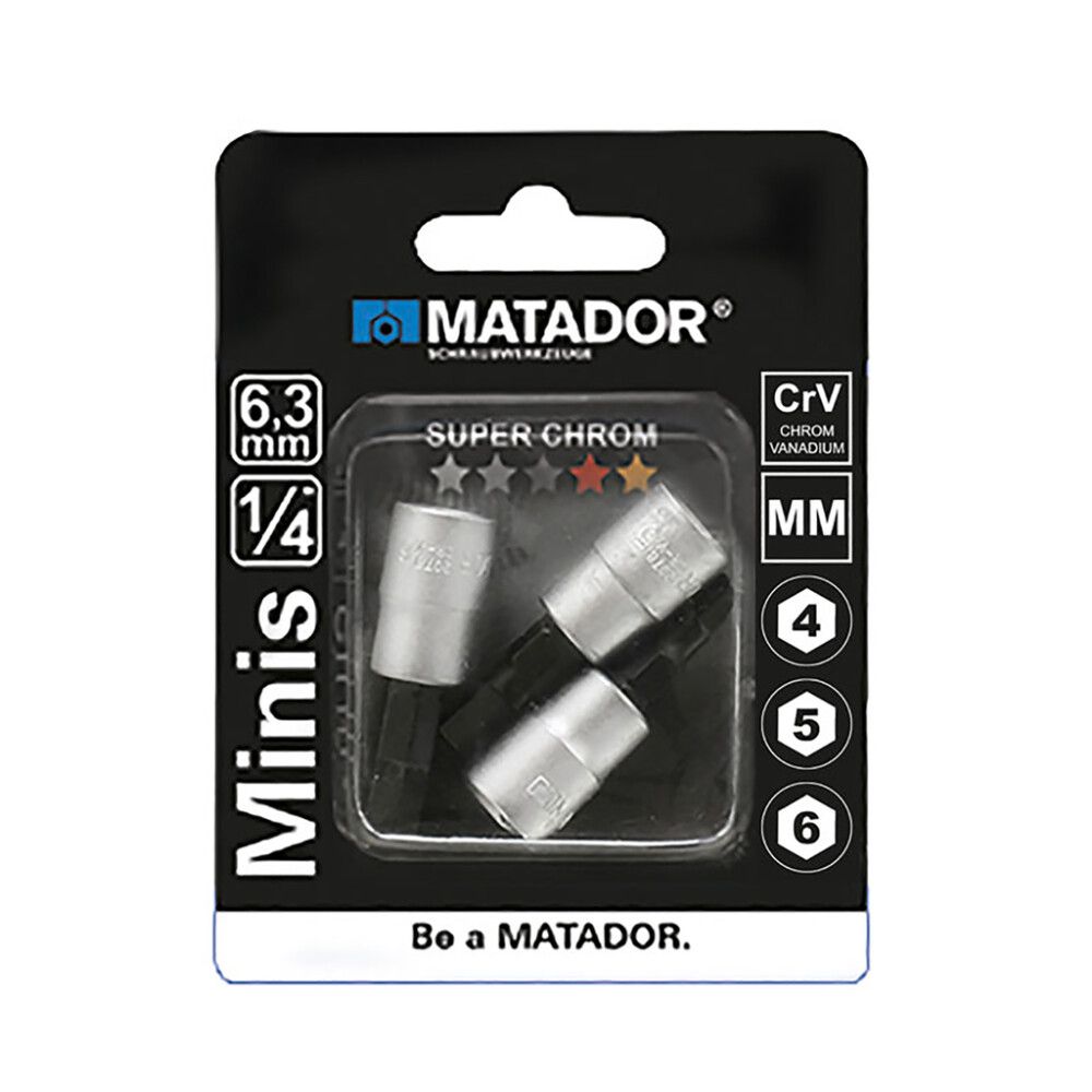 Padrunvõtmete komplekt Matador 4-6 mm