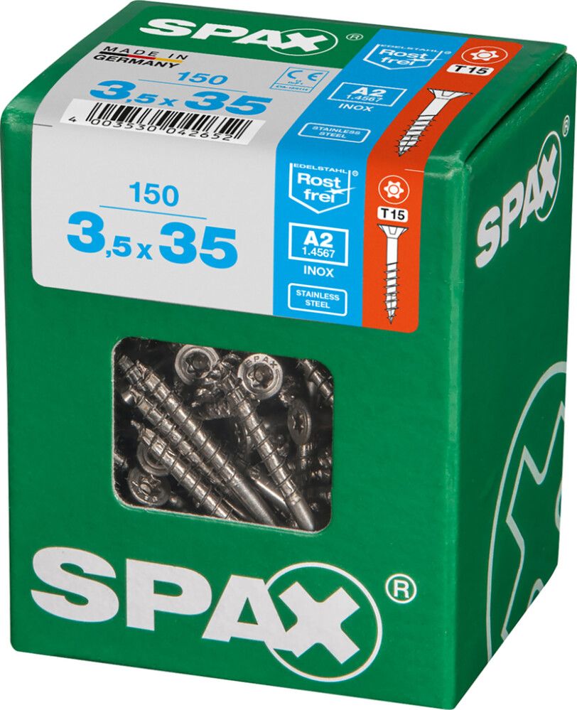 Peitpeakruvi Spax A2 3,5 x 35 mm