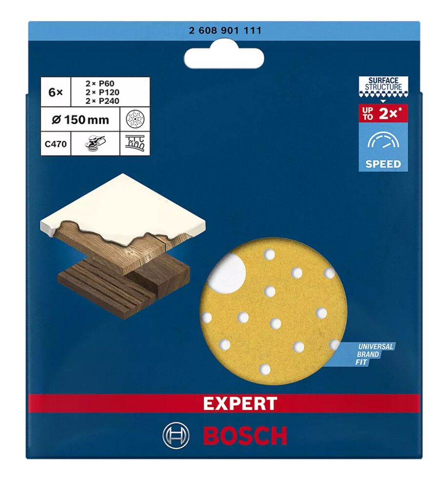 Lihvpaber Bosch Expert C470, 150 mm 6 tk