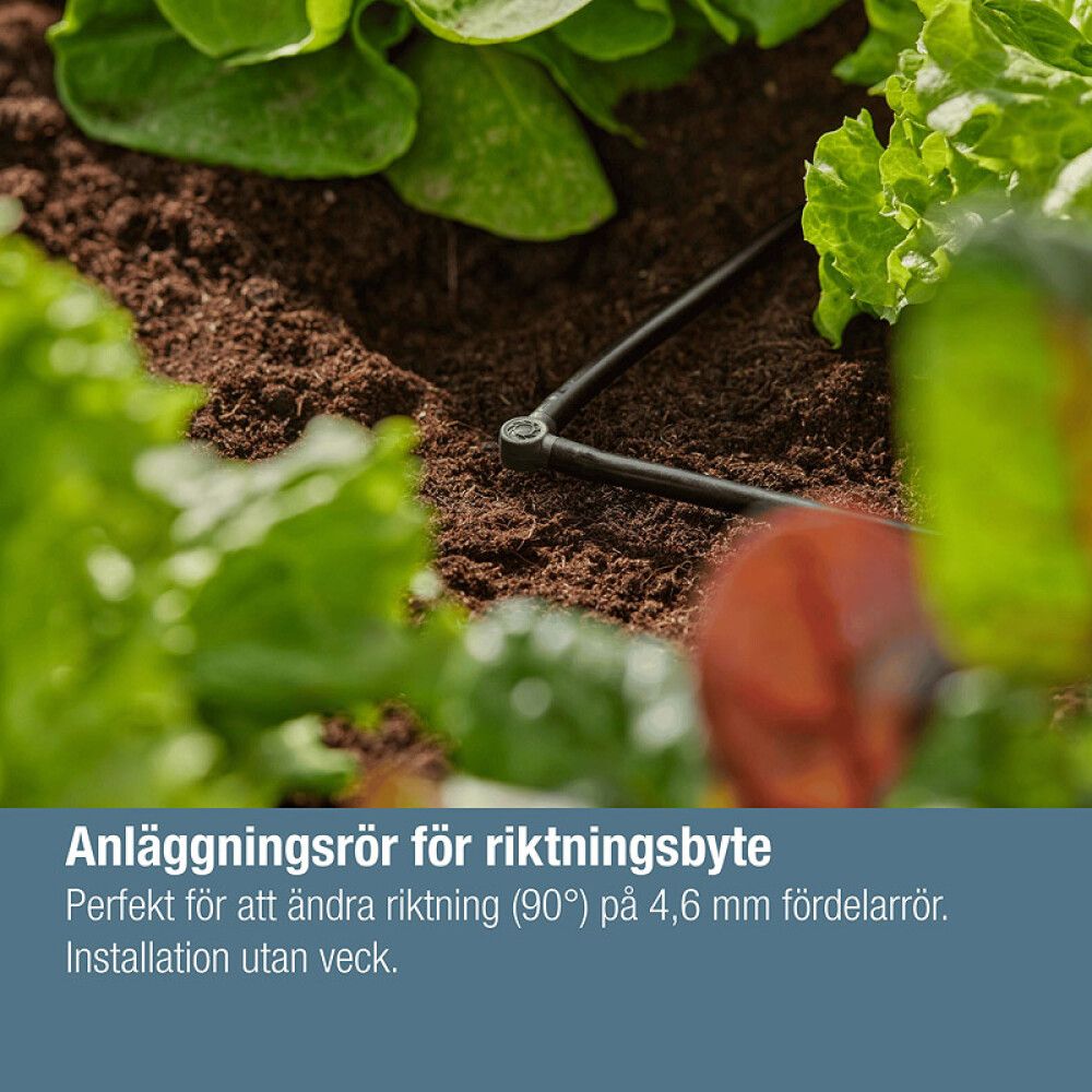 L-liitmik Micro-Drip Gardena 4,6 mm