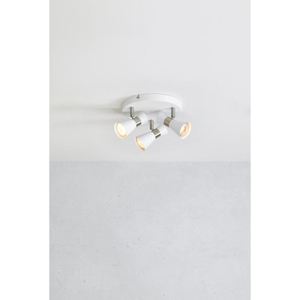 Kohtvalgusti Markslöjd Folie 3-os valge/nikkel